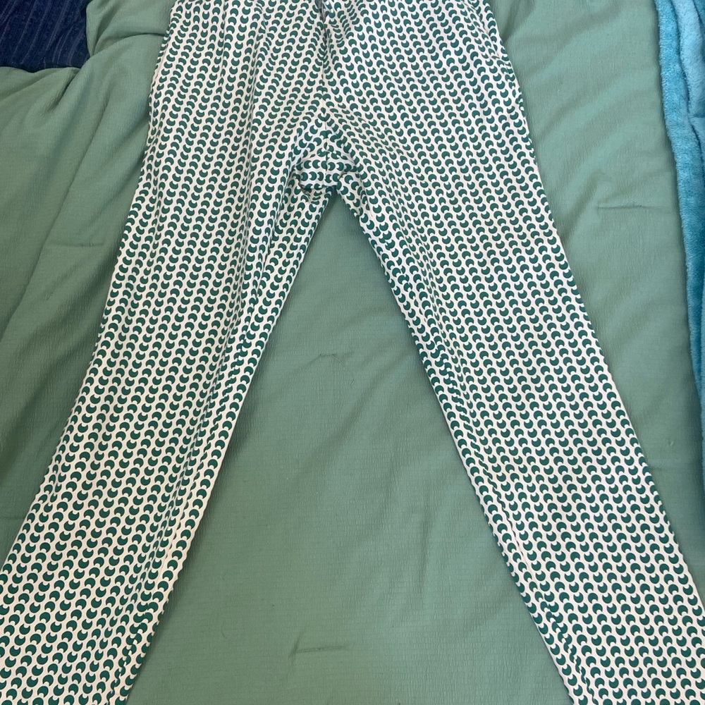 a new day Geometric Green and White Straight Leg Pants